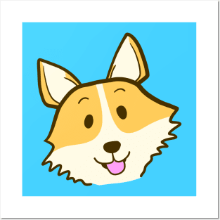 Adorable Blonde Corgi! Posters and Art